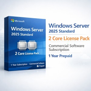 Microsoft Windows Server 2025 Standard - 2 Core License Pack